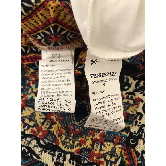 Women’s Tank and Short Set, Size Small, Colorful Tribal Print - Picture 14 of 16